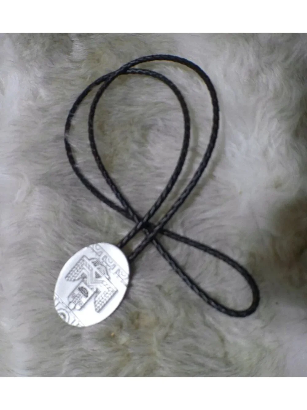 Vintage FORT Tie Necklace Tie Thunderbird Southwestern Native American